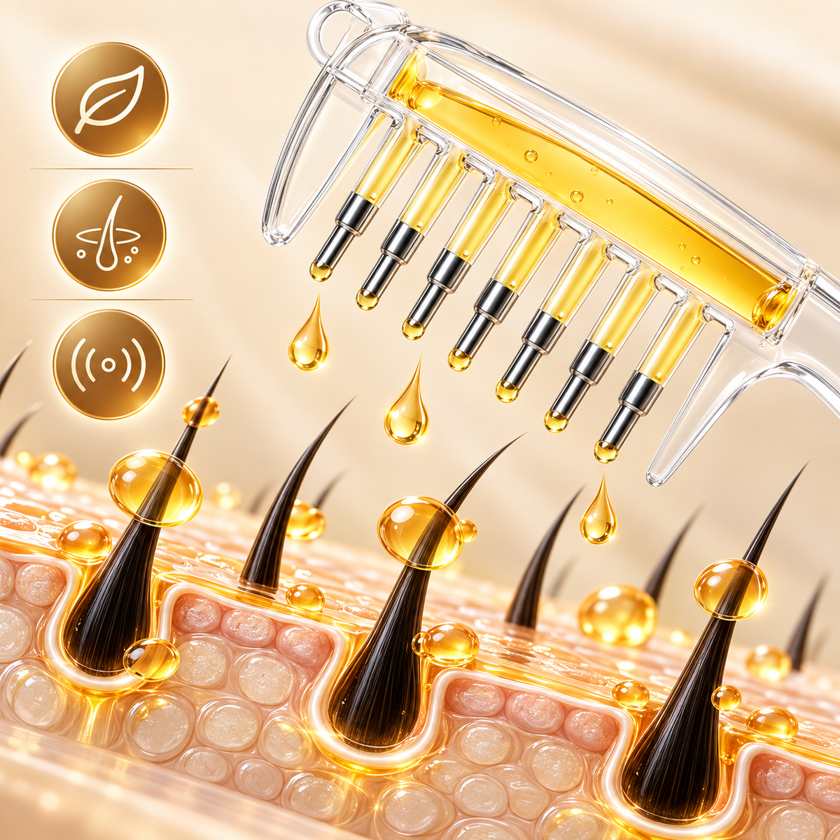 Hair oil applicator
